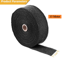 Universal Exhaust Heat Wrap Turbo Pipe Heat insulation Wrap 1 Pc (black)