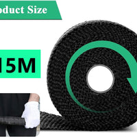 Universal Exhaust Heat Wrap Turbo Pipe Heat insulation Wrap 1 Pc (black)