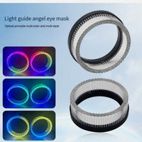 Universal Angel Eye Crystal Ring 2.5 Inch APP Control RGB LED for Car Headlight In Premium Quality 2 Pcs Set