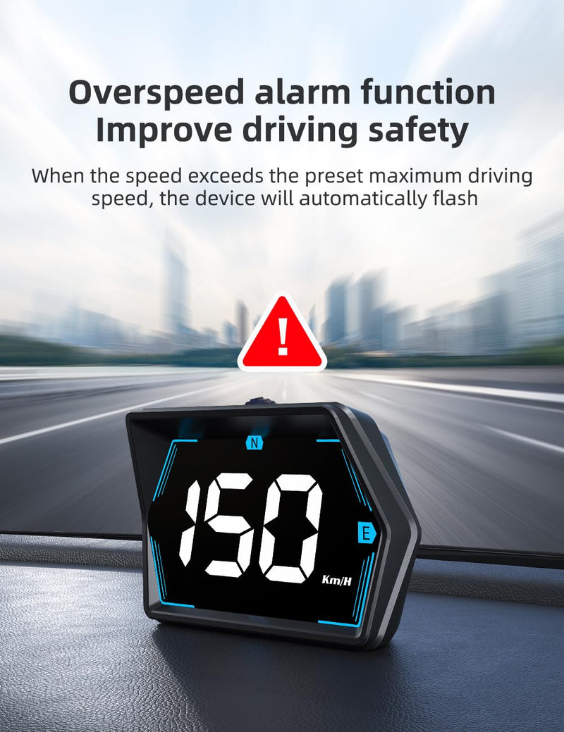 Universal G20 OBD2+GPS HUD Gauge Car Digital Head Up Display Speedometer Turbo RPM Alarm 1 Pc