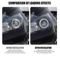 Universal Angel Eye Crystal Ring 2.5 Inch APP Control RGB LED for Car Headlight In Premium Quality 2 Pcs Set