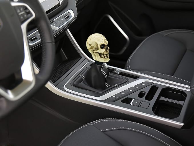 Universal Skull Shift Gear Knob Car Shifter Lever Most Manual Automotive Vehicles