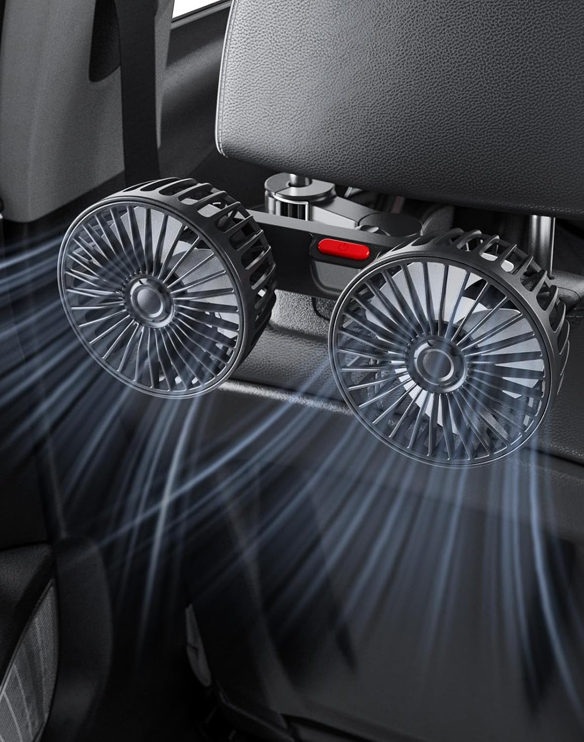 Universal USB Mini Electric 5V Car Back Seat Cooling Fan Summer Car Air Conditioner Rotating Cooling Fan Car 1