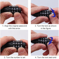 1 Pc Universal Bike Helmet Lock with 4 Digit Combination High Security Anti-Theft Waterproof Bike Mini Elegant Style For Bike