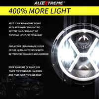 Jeep Round Headlight  7 Inch X DRL Projector style 2 pcs Set