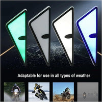 2 Pcs Set Universal Motorcycle LED Devil Eyes Lights License Number Plate Decorative Lamp