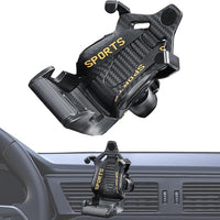 Universal Racing Seat Design Mobile Phone Holder Cell Phone Holder for All Cars 1 Pc(Yellow)