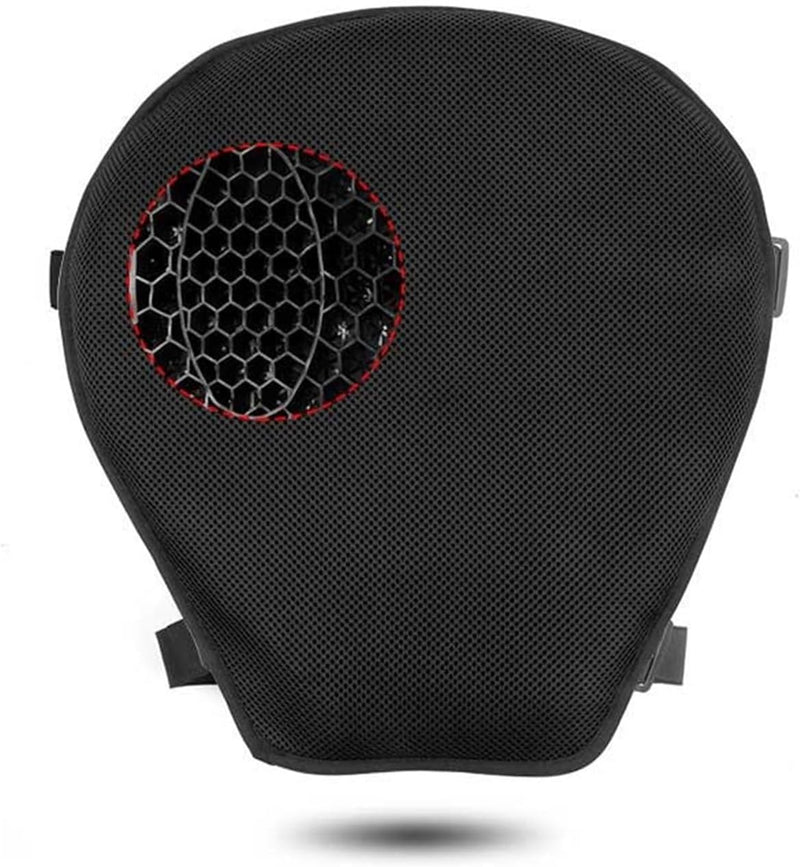 Universal Summer Motorcycle Silicone Seat Cushion Gel Honeycomb Shock Relief Massage Absorption Breathable 1 Pc