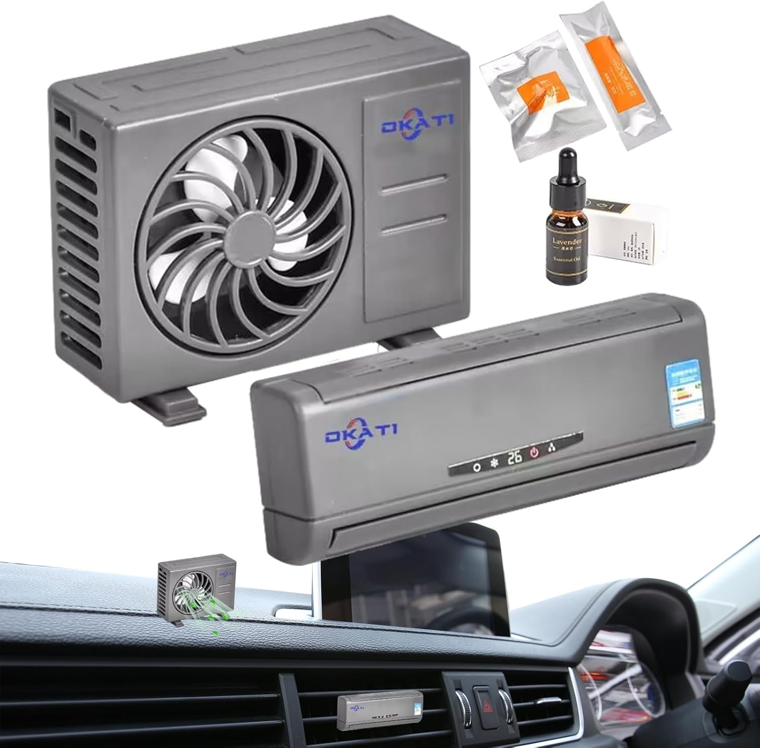 Universal Solar Air Conditioner And Outdoor Decoration Ac went Perfume 1 Pc