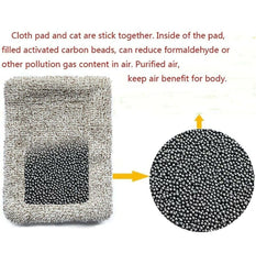 1 Pc Universal Dashboard Car Sleeping Cat On Carpet Sillicone (Grey)
