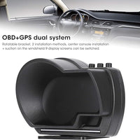 Universal OBD2+GPS P6 HUD Gauge Car Digital Head Up Display Speedometer Turbo RPM Alarm 1 Pc