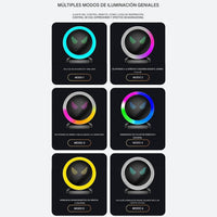 1 Pc Universal LED Light Speaker RGB Ambient Lights, Full Color Rechargeable Perfume For Car