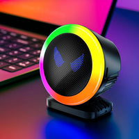 1 Pc Universal LED Light Speaker RGB Ambient Lights, Full Color Rechargeable Perfume For Car