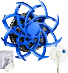 Universal Car Ac Went Decoration Piece Spiral Wings Style 1 Pc Blue