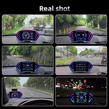 Universal P3 OBD2+GPS HUD Gauge Car Digital Head Up Display Speedometer Turbo RPM Alarm 1 Pc