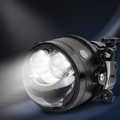 100w Dual Color HJG Bumper Projector Lights | Devil Eye Style With Laser Suzuki Fitting Yellow & White 2 Pcs Set