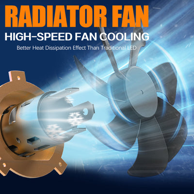 75W H4 Headlight Projector Lens White Colour Hi-Low Projector Light 1 Pc