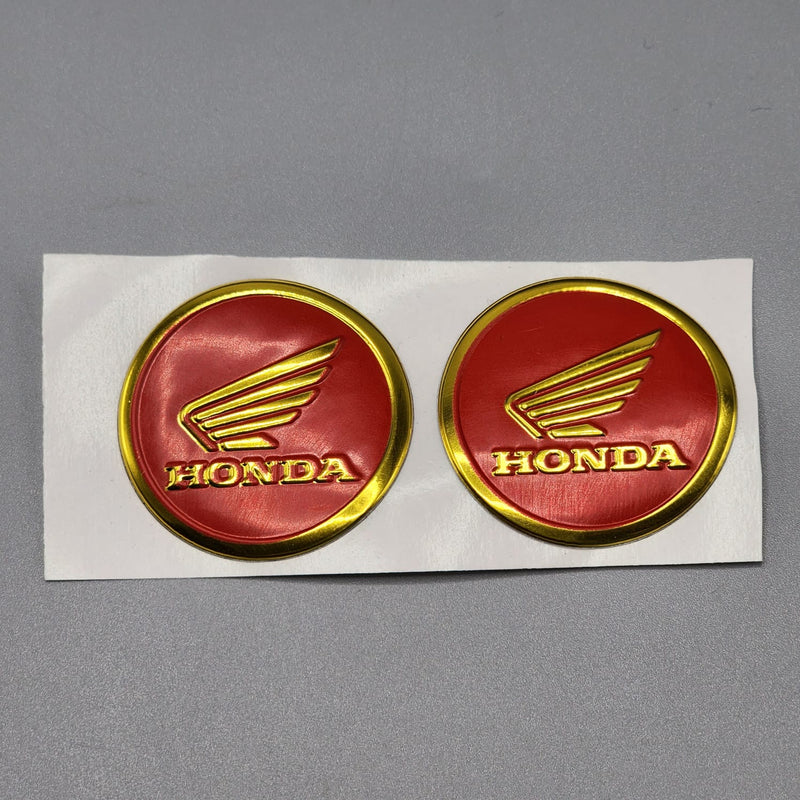 Honda Round Metal PATRI Sticker & Decal 5 Pcs Set For Bike Car Jeep