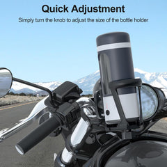 BSDDP Bike 2 in 1  Water Bottle Holder in ABS Material for Handlebar With NOS Water Bottle