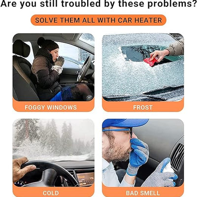 Portable Car Heater 12V Heating and Cooling Fan 360-degree Adjustable 200 Watt