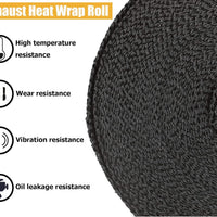 Universal Exhaust Heat Wrap Turbo Pipe Heat insulation Wrap 1 Pc (black)