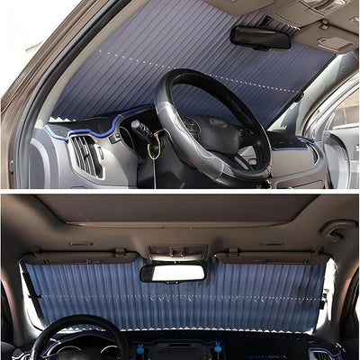 Universal Car Inside Retractable Winshield Sun Shade For Car Heat Proofing 1 Pc