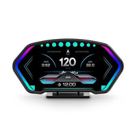 Universal P3 OBD2+GPS HUD Gauge Car Digital Head Up Display Speedometer Turbo RPM Alarm 1 Pc