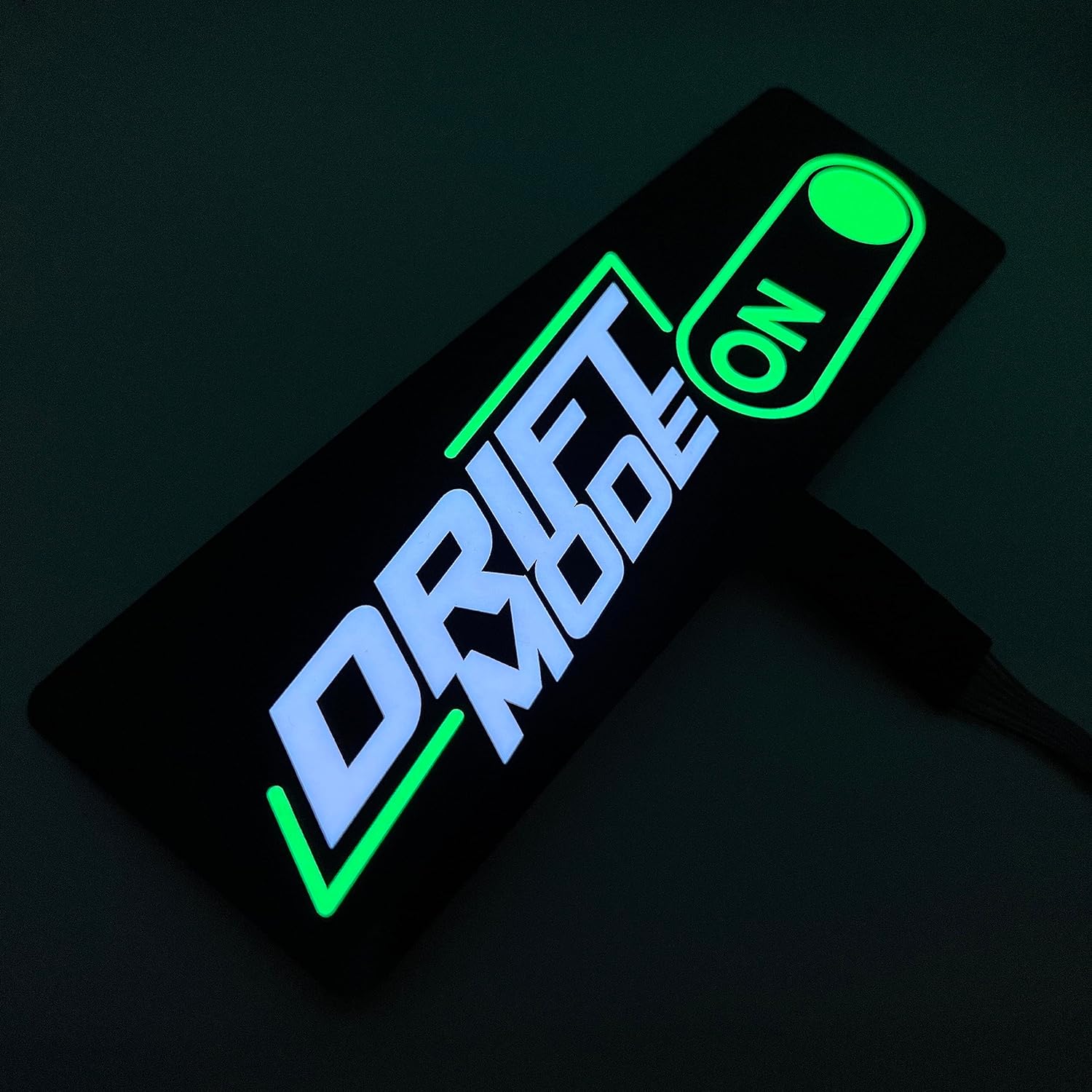 Drift Mode On LED Car Window Sticker Windshield Electric Safety Decal Decoration Sticker Auto 1 Pc