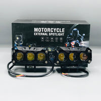 3 SMD Spotlight Headlight 9D 60 Watt Lens Yellow - White Beam Fog Lights 2 Pcs Set