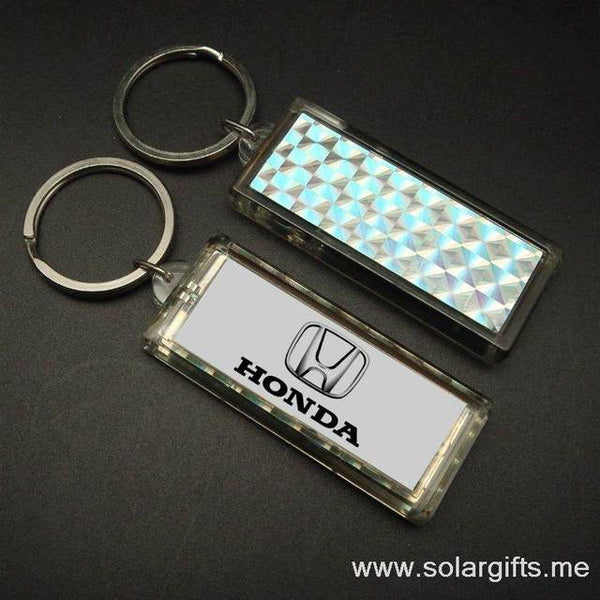 Solar Power Flashing Light Key chain No Battery Required