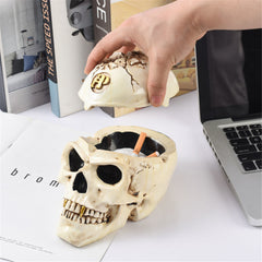 Skull Cigarette Ashtray Creative Halloween Horror Decoration