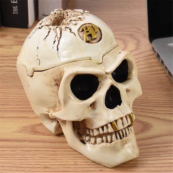 Skull Cigarette Ashtray Creative Halloween Horror Decoration