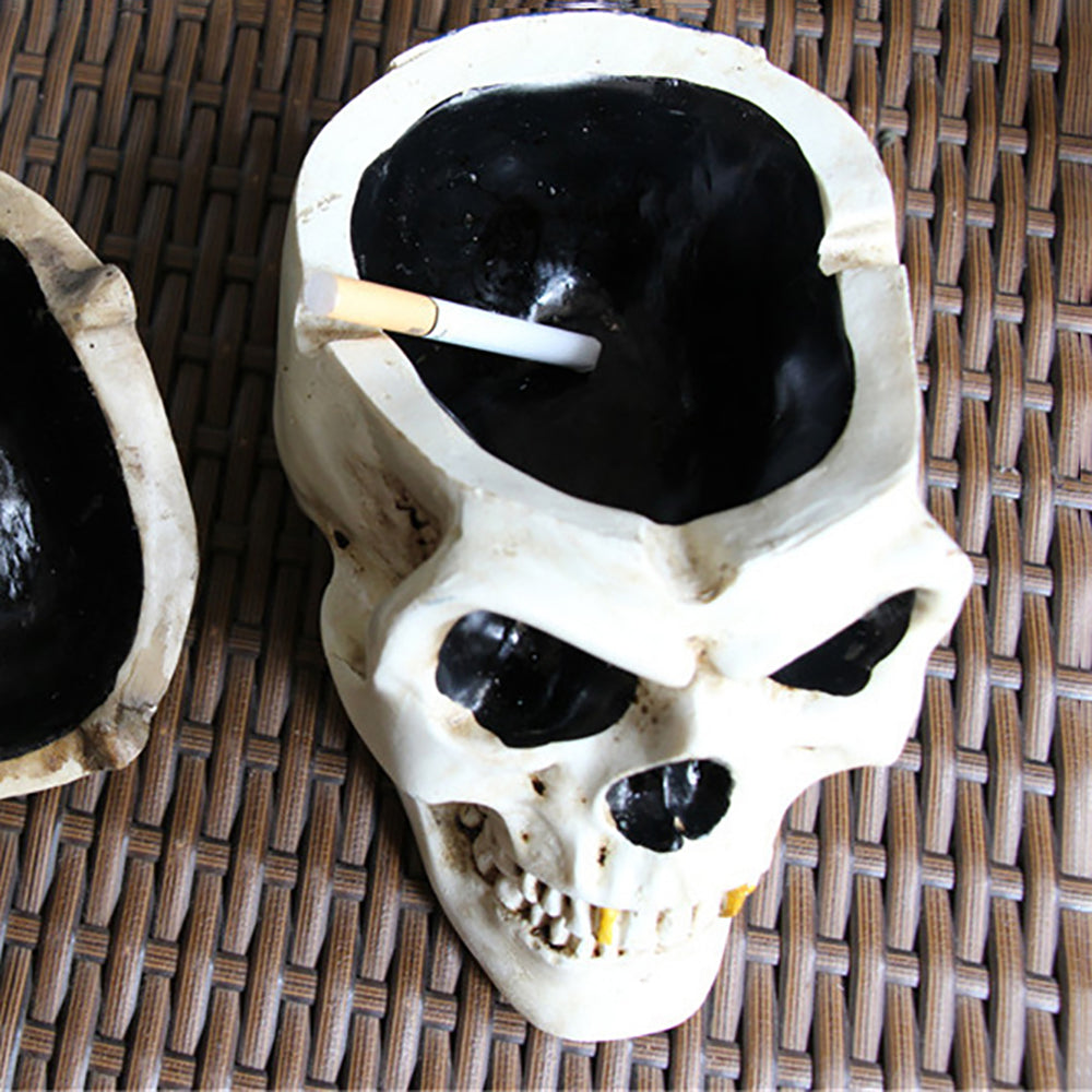 Skull Cigarette Ashtray Creative Halloween Horror Decoration