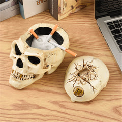 Skull Cigarette Ashtray Creative Halloween Horror Decoration