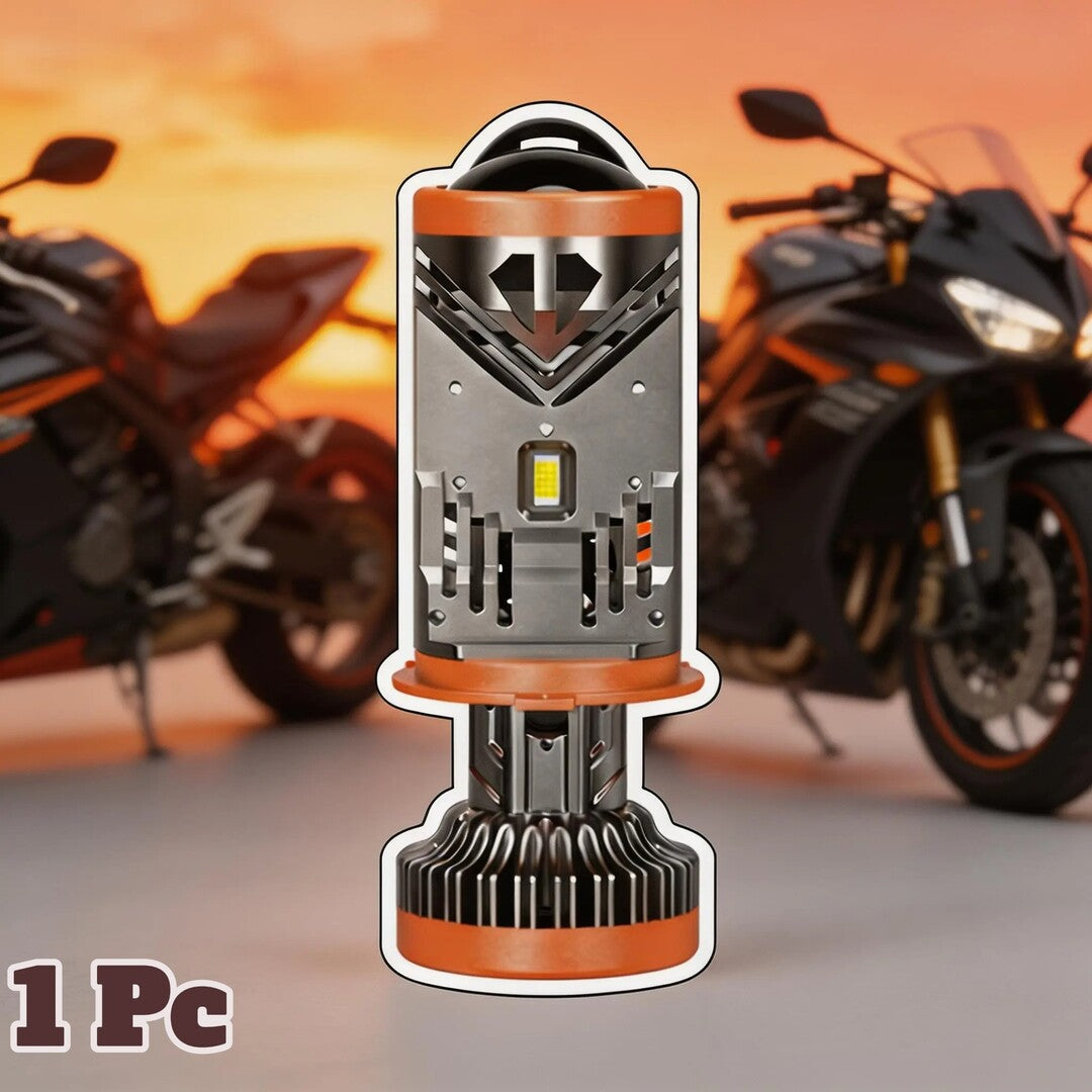 1 Pc A80 Pro Max LED Headlight Bulbs with Mini Projector Lens Hi-Lo H4 Projector Lens