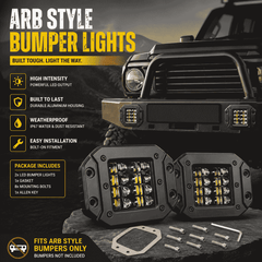 ARB Style Bumper Bar Light -Flood Lights 2 Pcs Set