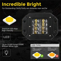 ARB Style Bumper Bar Light -Flood Lights 2 Pcs Set