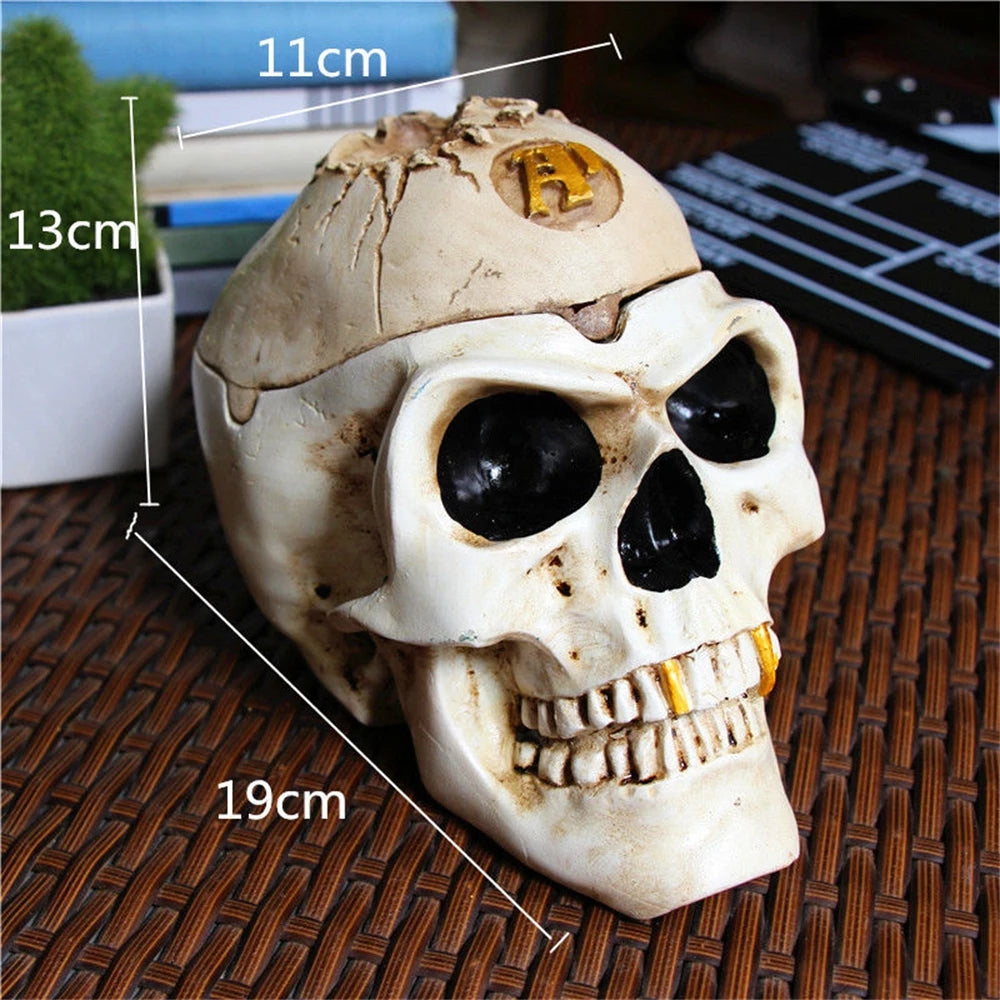 Skull Cigarette Ashtray Creative Halloween Horror Decoration