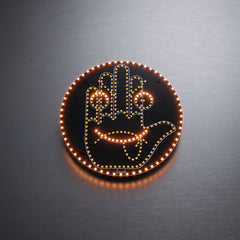 Finger Gesture Light With Face Gesture Emoji Light LED Car Back Window Sign Hand Funny Car Truck