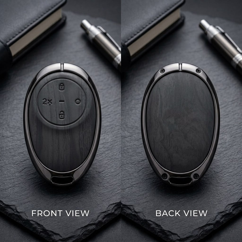 Aion UT Elite Series Metallic Car Key Case Luxury Zinc Alloy Protection Case(Black)