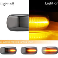2 Pcs Set City Audi Style Side Fender Indicator in Smoke Color