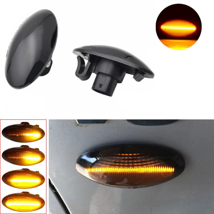 2 Pcs Set Cultus New Audi Style Side Fender Indicator in Smoke Color