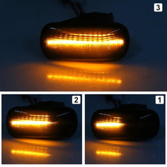 2 Pcs Set City Audi Style Side Fender Indicator in Smoke Color