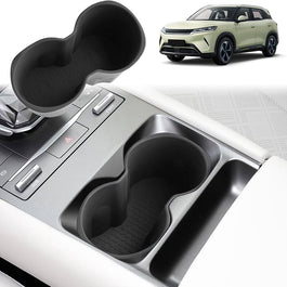 BYD Atto 2 Console Cup Holder Hard Silicone Protective Matt Black Colour ST-39
