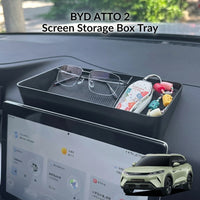 BYD Atto 2 Screen Storage Box Tray With Non-Slip Rubber Mats ST-39