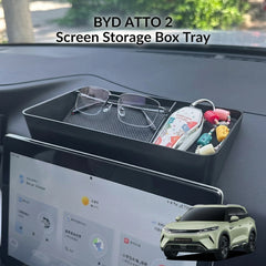 BYD Atto 2 Screen Storage Box Tray With Non-Slip Rubber Mats ST-39