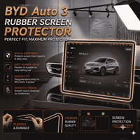 BYD Atto 3 Display Screen Silicone Rubber Protection LCD Edges Protector (Black)