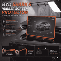 BYD Shark 6 Display Screen Silicone Rubber Protection LCD Edges Protector (Brown)