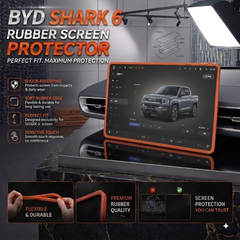 BYD Shark 6 Display Screen Silicone Rubber Protection LCD Edges Protector (Brown)