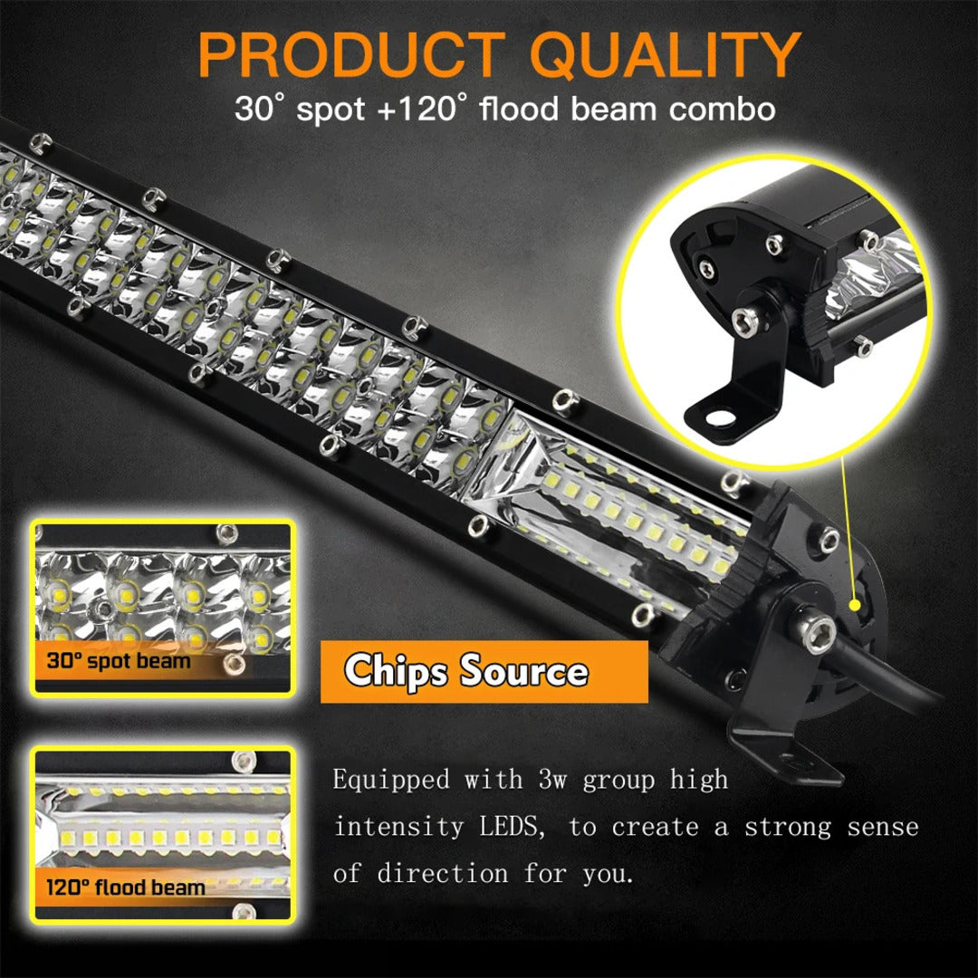 Bar Light Tri-Row Slim  31 Inch 300 Watt
